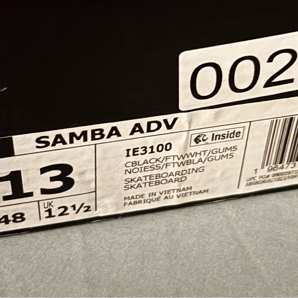 Adidas Samba Sneakers Black and White NWT - Picture 6 of 15